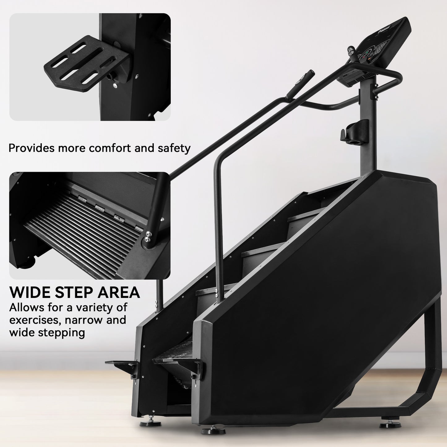 Stair Climber Commercial Grade Stair Step Machine for Cardio and Lower Body Workouts